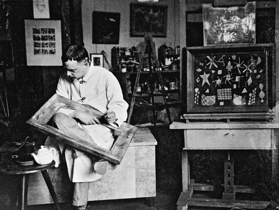 Paul Klee in his studio at the Weimar Bauhaus 1924 Klees Birthday Party I t - photo 3