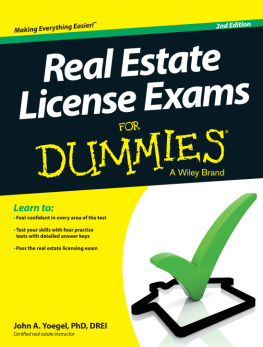 Yoegel - Real Estate License Exams For Dummies