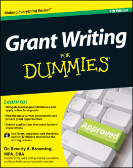 Browning - Grant Writing for Dummies