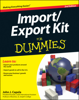 Capela Import/Export Kit For Dummies
