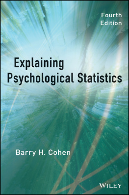 Cohen Explaining Psychological Statistics