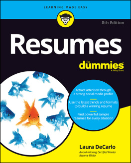 DeCarlo - Resumes For Dummies