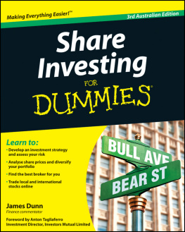 Dunn - SHARE INVESTING FOR DUMMIES: Australian Edition
