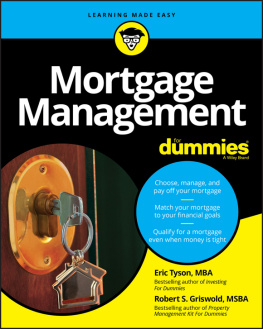Eric Tyson Mortgage Management For Dummies