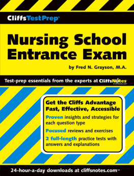 Fred N Grayson - CliffsTestPrep Nursing School Entrance Exam