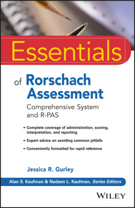 Gurley - Essentials of Rorschach Assessment