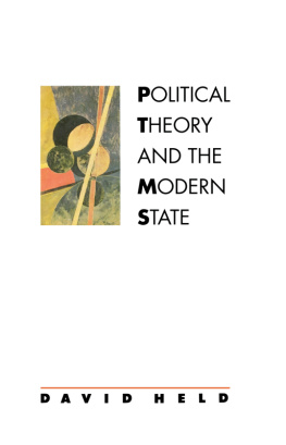 Held - Political Theory and the Modern State