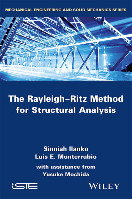 Ilanko The Rayleigh-Ritz Method for Structural Analysis