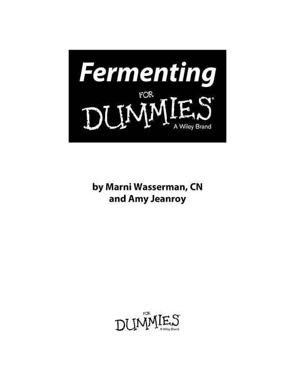 Fermenting For Dummies Published by John Wiley Sons Inc 111 River Street - photo 2