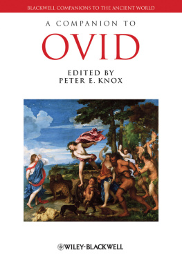 John Wiley A Companion to Ovid