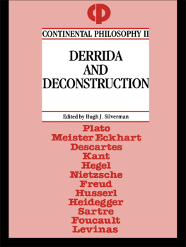 Derrida Jacques - Derrida and Deconstruction