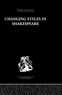 Berry Changing Styles in Shakespeare