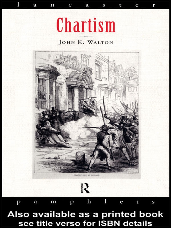 Chartism IN THE SAME SERIES General Editors Eric J Evans and P D King - photo 1