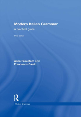 Cardo Francesco - Modern Italian grammar: a practical guide