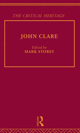 Clare John - John Clare: the critical heritage