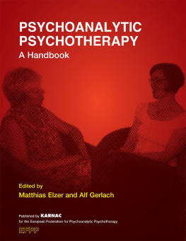 European Federation for Psychoanalytic Psychotherapy in the - Psychoanalytic psychotherapy: a handbook