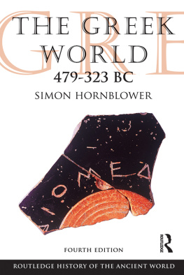 Hornblower The Greek world: 479-323 BC