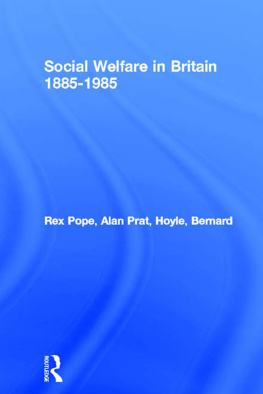 Hoyle Bernard Social Welfare in Britain 1885-1985