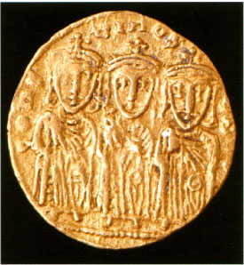 Gold nomisma of Constantine VI 780797 Reverse Leo III 717741 Constantine - photo 4