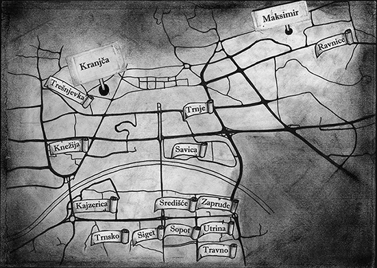 Figure 01 A map of Zagreb including several important neighbourhoods and the - photo 3