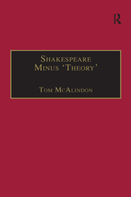 McAlindon Thomas - Shakespeare Minus Theory