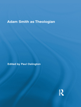 Oslington Paul Adam Smith as Theologian