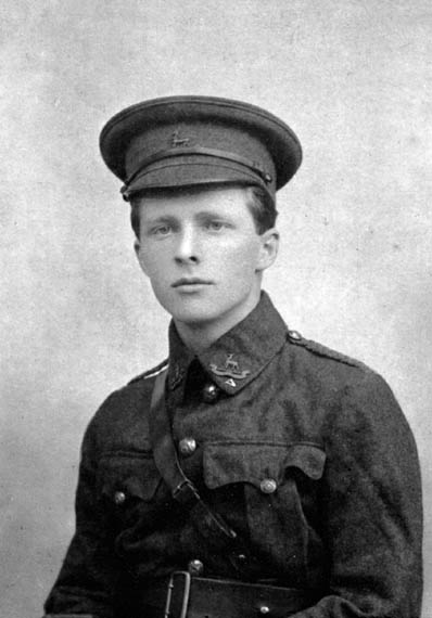 Rupert in the Rugby Cadet Corps 1906 at age eighteen The antelope badge - photo 5