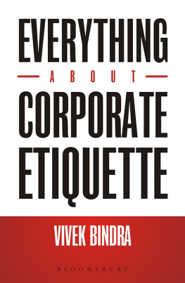 Bindra Everything about Corporate Etiquette