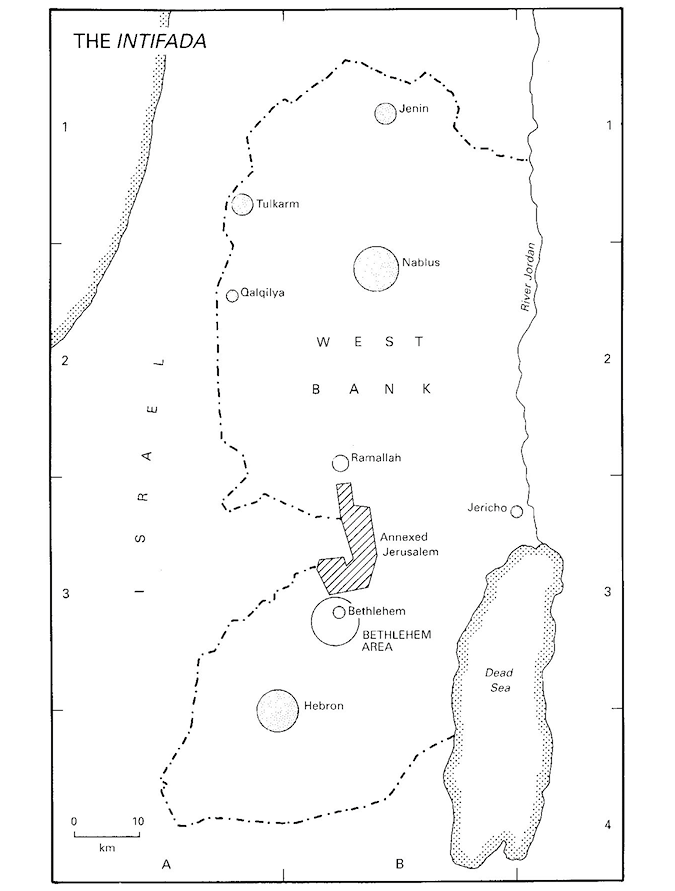 Map of The Intifada The Emergence of Secular Zionism Chapter Outline - photo 6