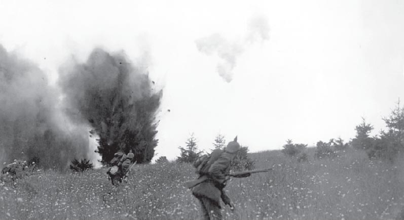 German infantry in the attack East Prussia August 1914 Note that these - photo 2