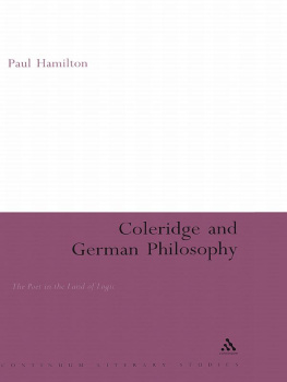 Hamilton - Coleridge and German Philosophy