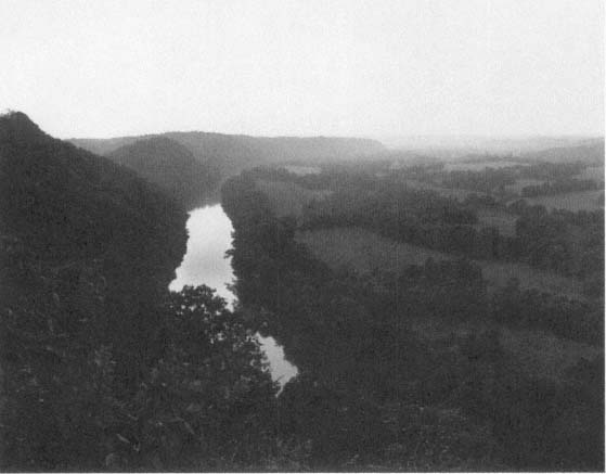 The Cumberland River winding through southern Cumberland County Kentucky - photo 2