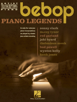 Corp. Bebop Piano Legends: Artist Transciptions for Piano