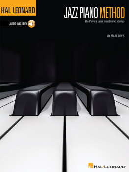 Davis - Hal Leonard Jazz Piano Method