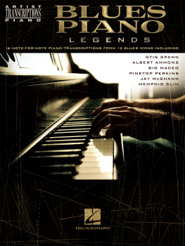 Hal Leonard Corp - Blues Piano Legends