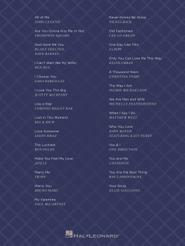 Hal Leonard Corp Modern Wedding Songs Songbook