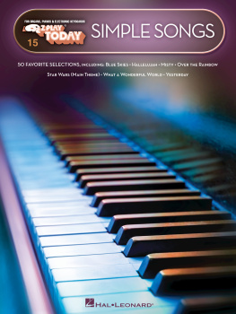 Hal Leonard Corp - Simple Songs: E-Z Play (r) Today Volume 15