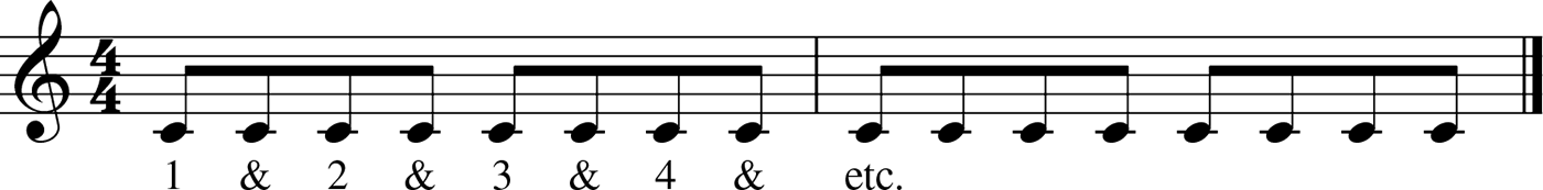 Note the rhythmic counting below the notes This is how eighth-note rhythms are - photo 5