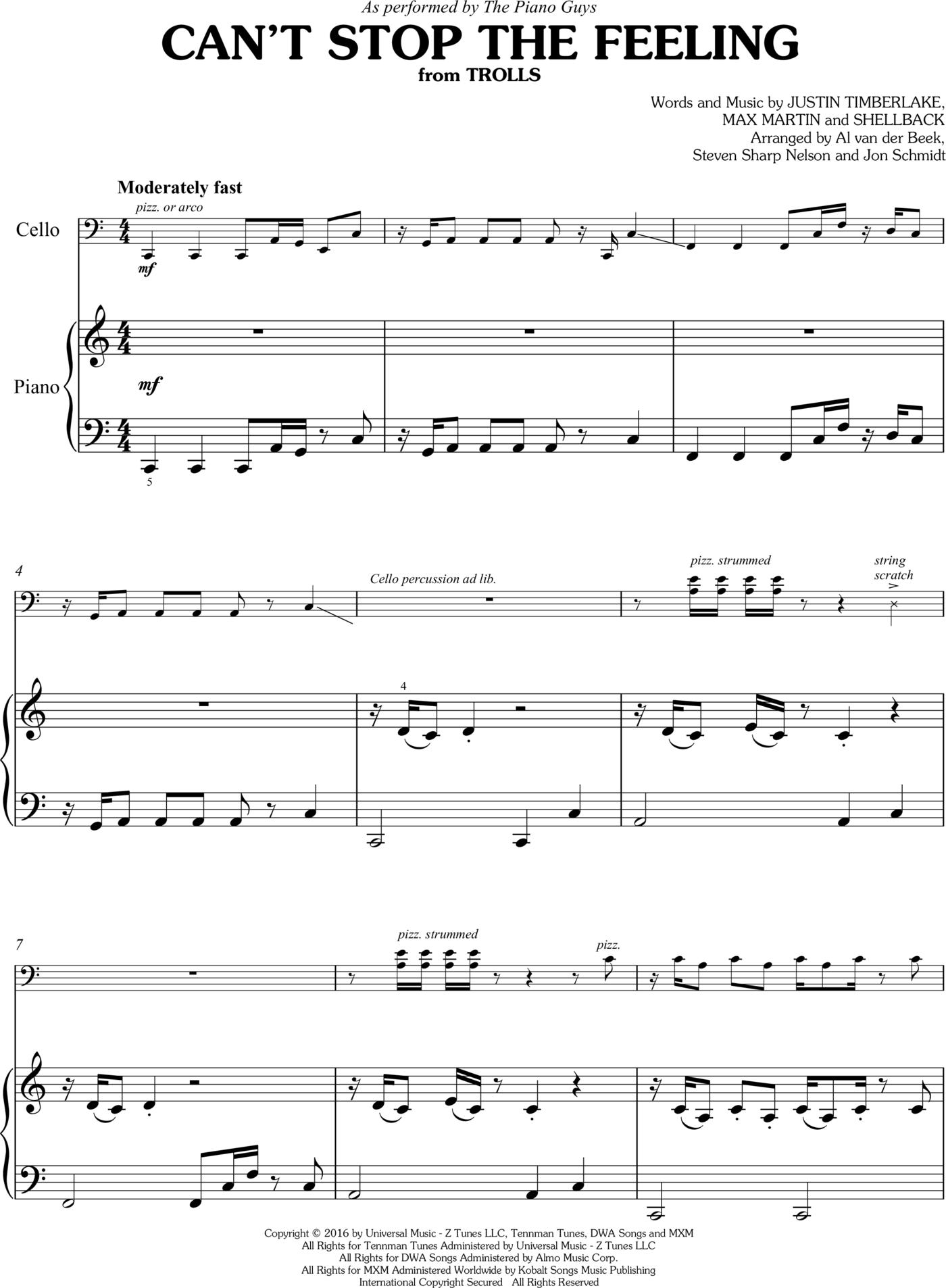 The Piano Guys--Simplified Favorites Volume 2 Easy Piano with Optional Cello - photo 4