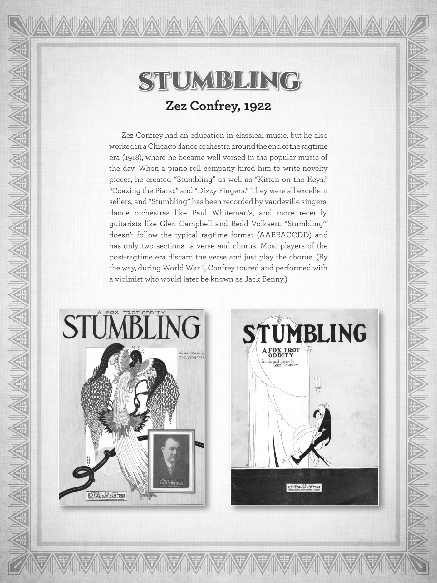 Stumbling Words and Music by Zez Confrey There is audio content at this - photo 5
