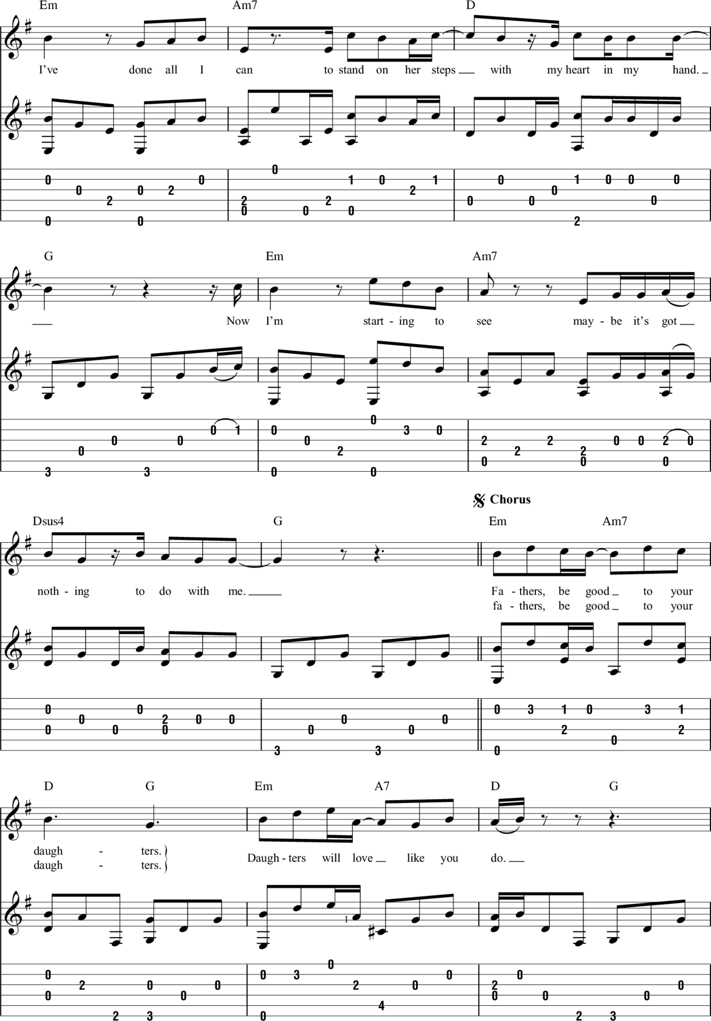 Fingerpicking Acoustic Hits 15 Songs Arranged for Solo Guitar in Standard Notation Tab - photo 16