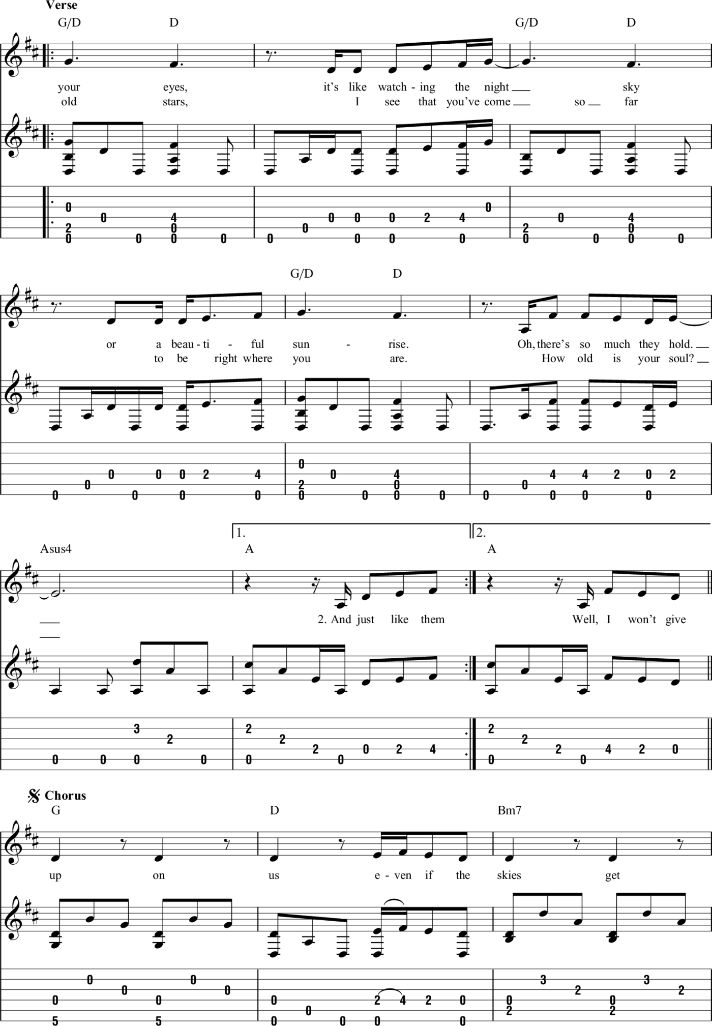 Fingerpicking Acoustic Hits 15 Songs Arranged for Solo Guitar in Standard Notation Tab - photo 44