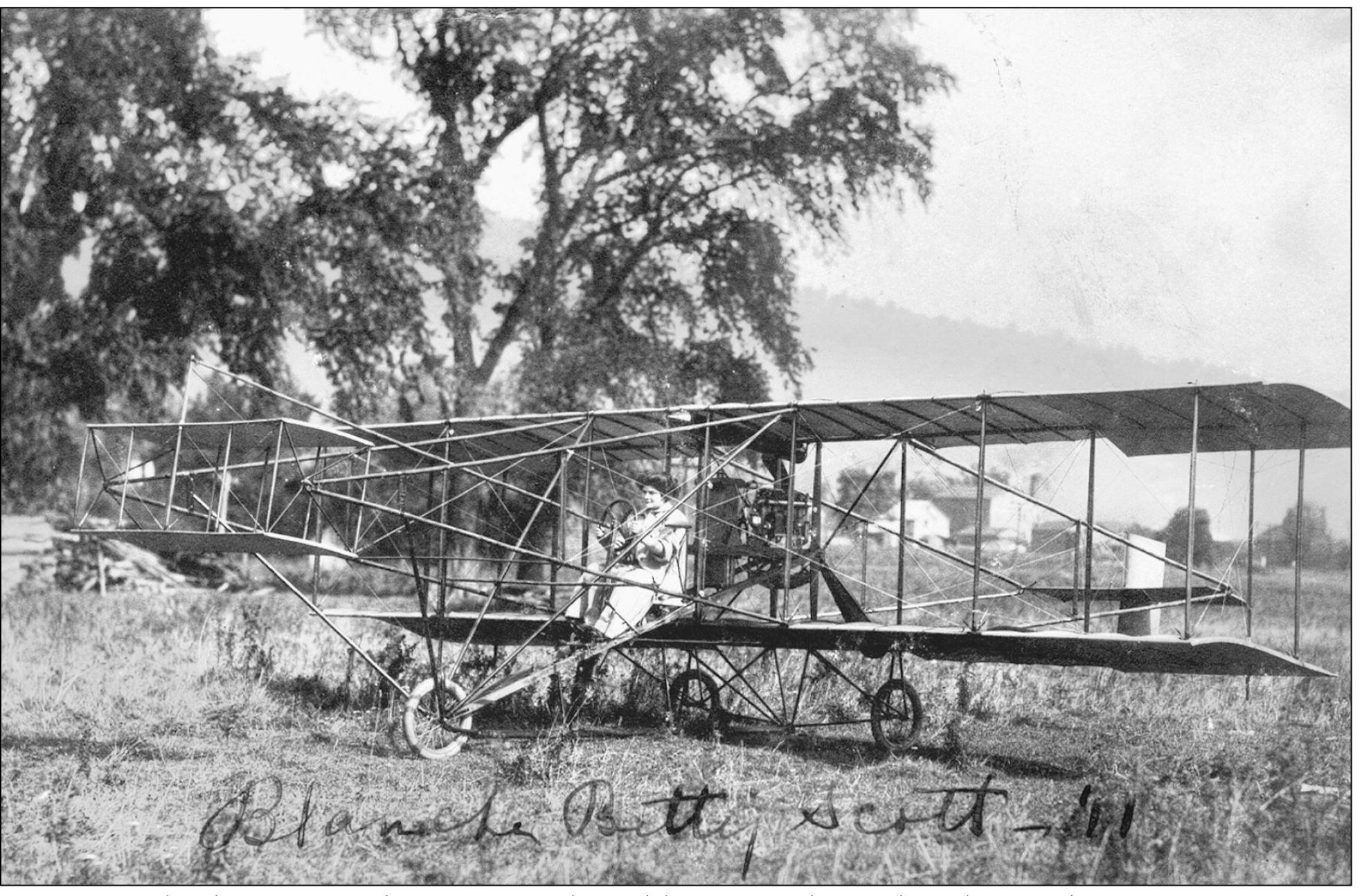 Blanche Scotts machine was an early-model Curtiss pusher such as this one she - photo 11