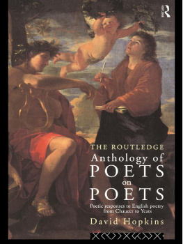 Hopkins - The Routledge Anthology of Poets on Poets: Poetic Responses to English Poetry from Chaucer to Yeats