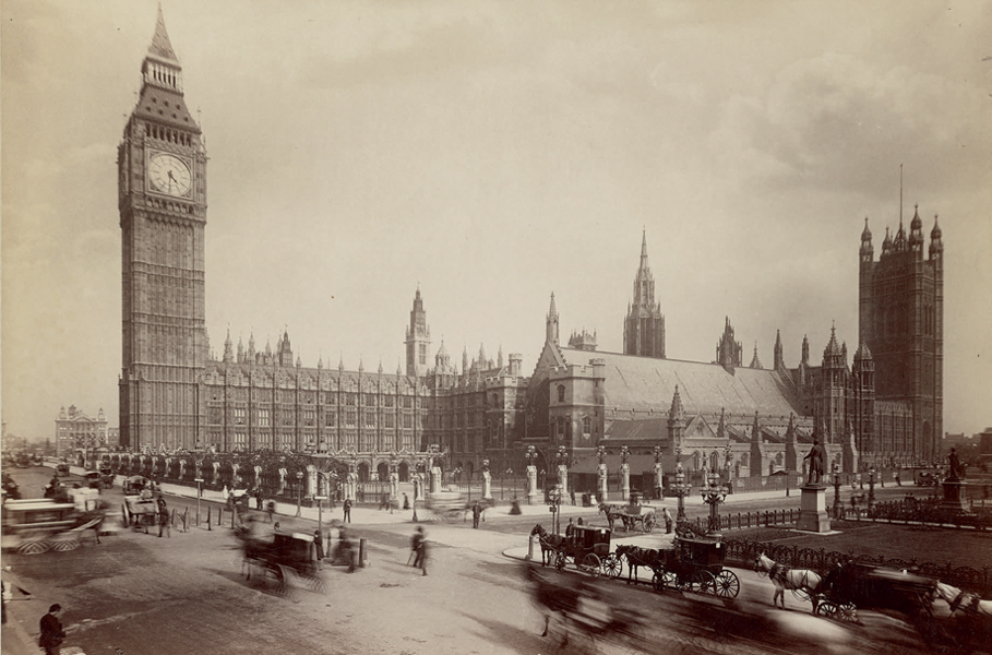 Elizabeth Tower and the Houses of Parliament c 1900 Westminster Bridge - photo 20