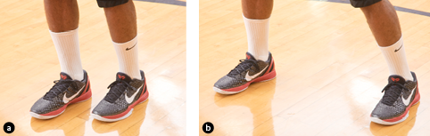 Figure 2 A stance that is a too narrow and b too wide Once the feet are - photo 6