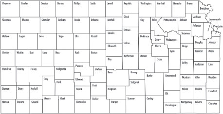 Kansas map with all counties identified Courtesy of Chuck Beemer Despite the - photo 4