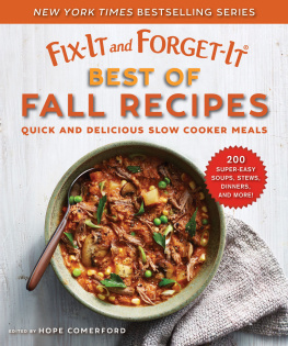 Hope Comerford - Fix-It and Forget-It Best of Fall Recipes