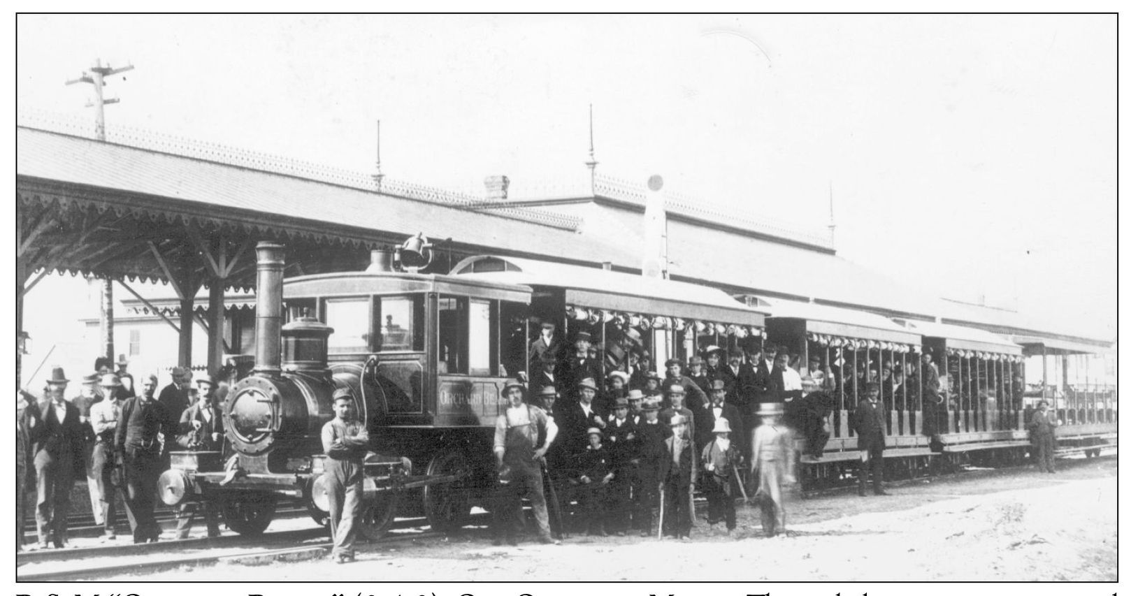 B M ORCHARD BEACH 0-4-0 OLD ORCHARD MAINE The early locomotives - photo 2