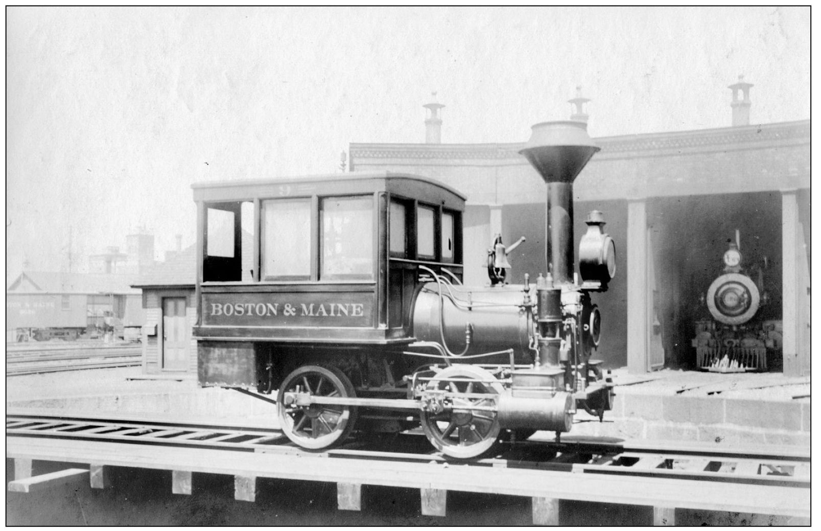 B M No 9 0-4-0 Built by Grant Locomotive Works in 1878 this locomotive - photo 7